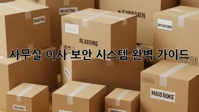 사무실 이사? 보안 시스템 완벽 가이드!